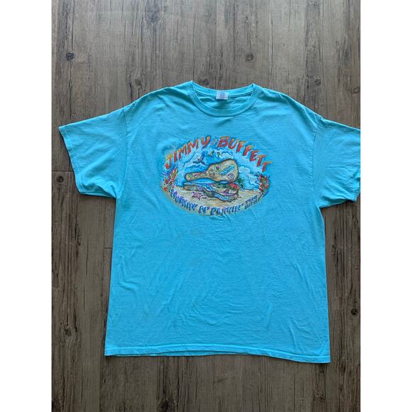 Jimmy Buffett Concert T-Shirt XL Baby Blue Graphic Tee - Picture 3 of 4
